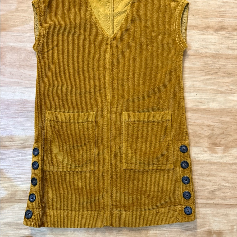 Madewell Golden Corduroy Dress
